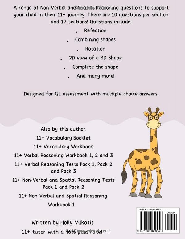 11+ Non-Verbal and Spatial Reasoning Workbook 2: A range of question types that could appear in the 11+ Non-Verbal and Spatial Reasoning paper - Image 2