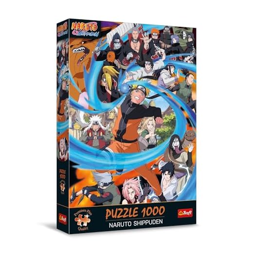 Trefl Premium Plus Quality - Puzzle Naruto Shippuden - 1000 Piezas, Serie de Rompecabezas con los Personajes Favoritos, para Adultos y niños a Partir de 14 años