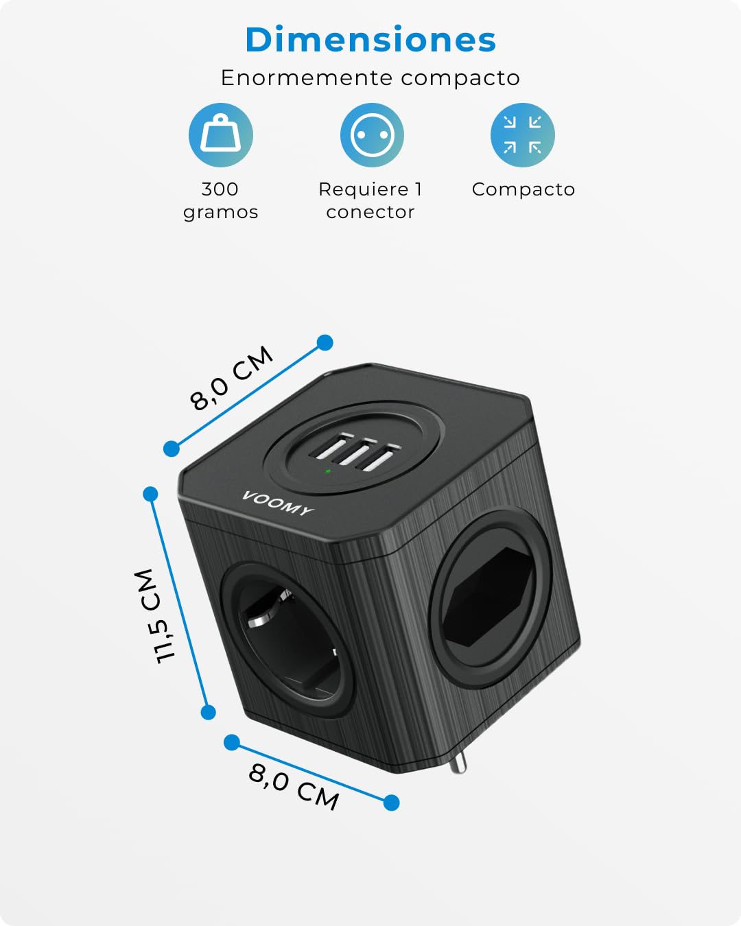 VOOMY Ladron Enchuf USB C (4000W), Enchufe Múltiple USB | FindTheDeal