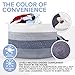 Modernetic Cotton Rope Basket - Large Decorative Woven Storage Blanket Basket Bin with Handles For Organizing Baby Nursery, Dog Toy, Stuffed Animal or Laundry