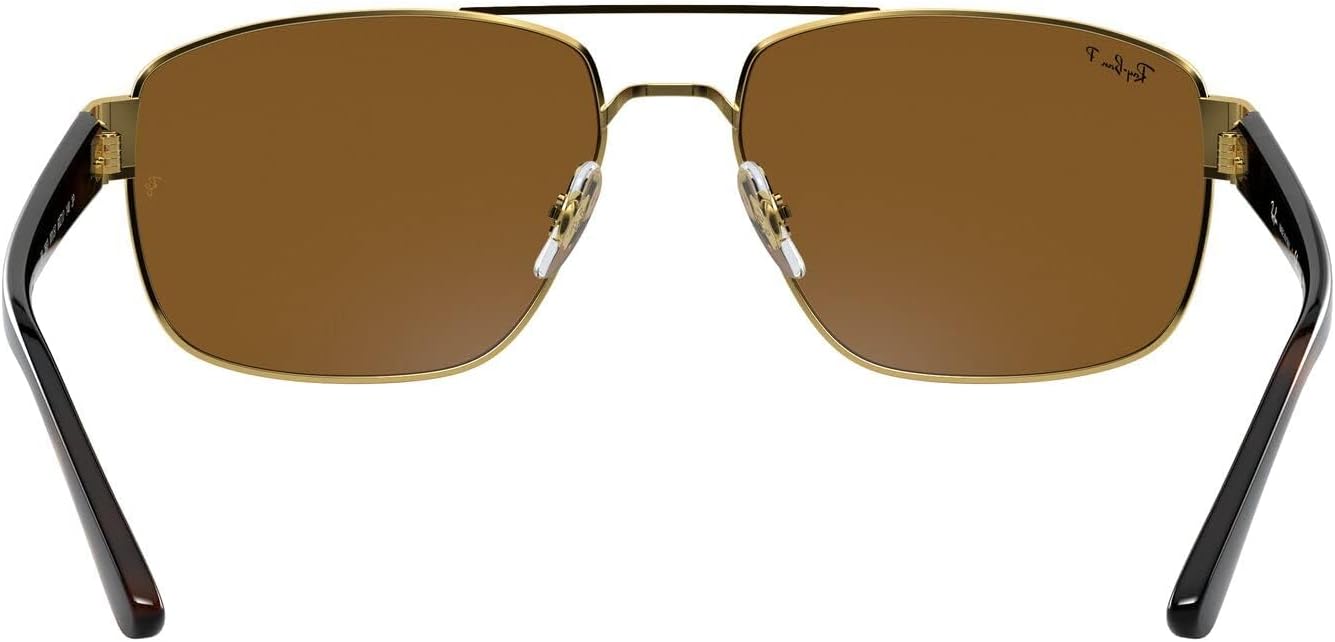 Ray-Ban Rb3663 Metal Rectangular Sunglasses