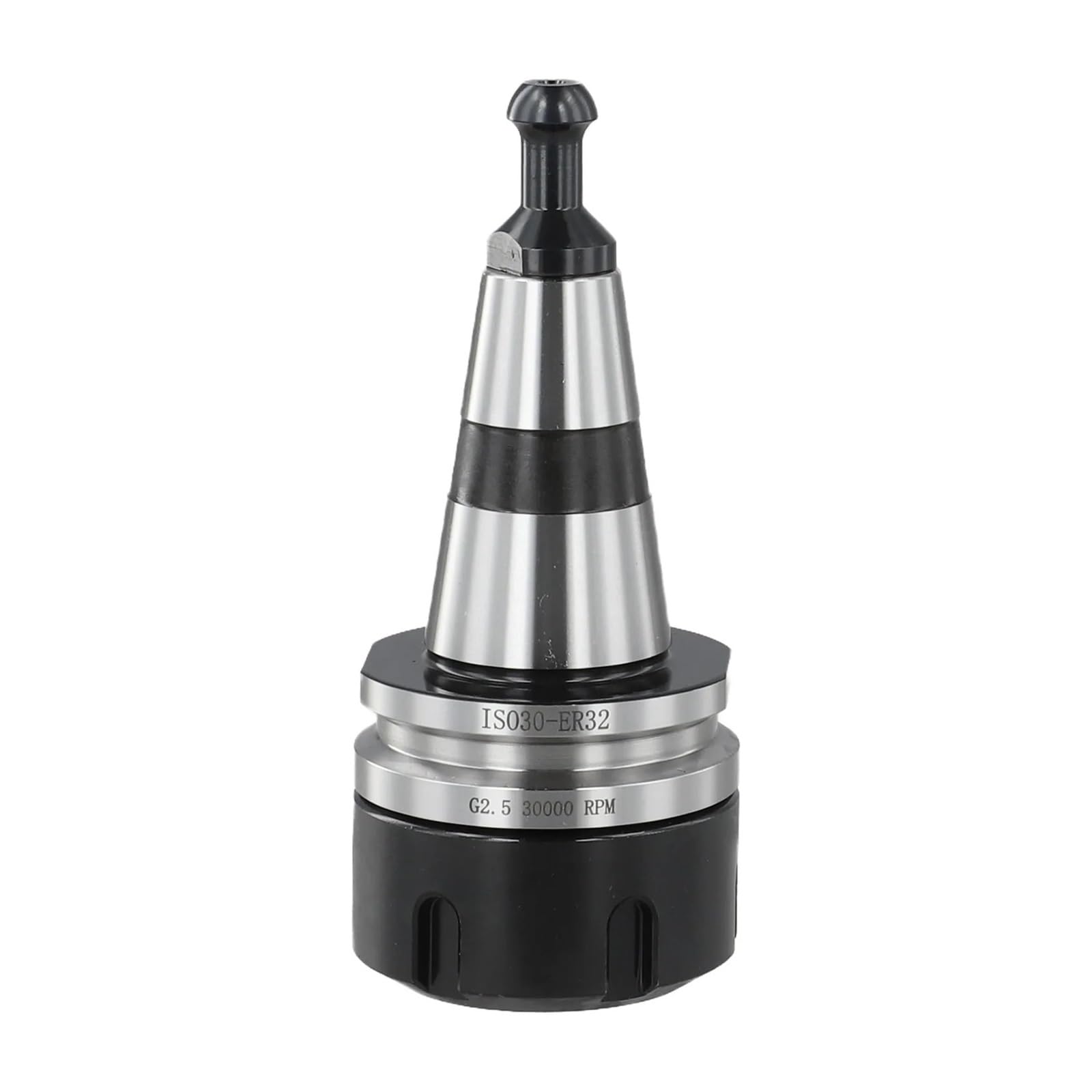 Pince d'équilibrage ER32, porte-outil, argent et noir, acier inoxydable, haute vitesse jusqu'à 30000 tr/min