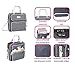 Everything Mary Deluxe Grey & White Scrapbook Carrying Storage Tote - Compatible with Standard IRIS Boxes – Portable Travel Craft Bag with Handle & Shoulder Strap for Pages, Paper