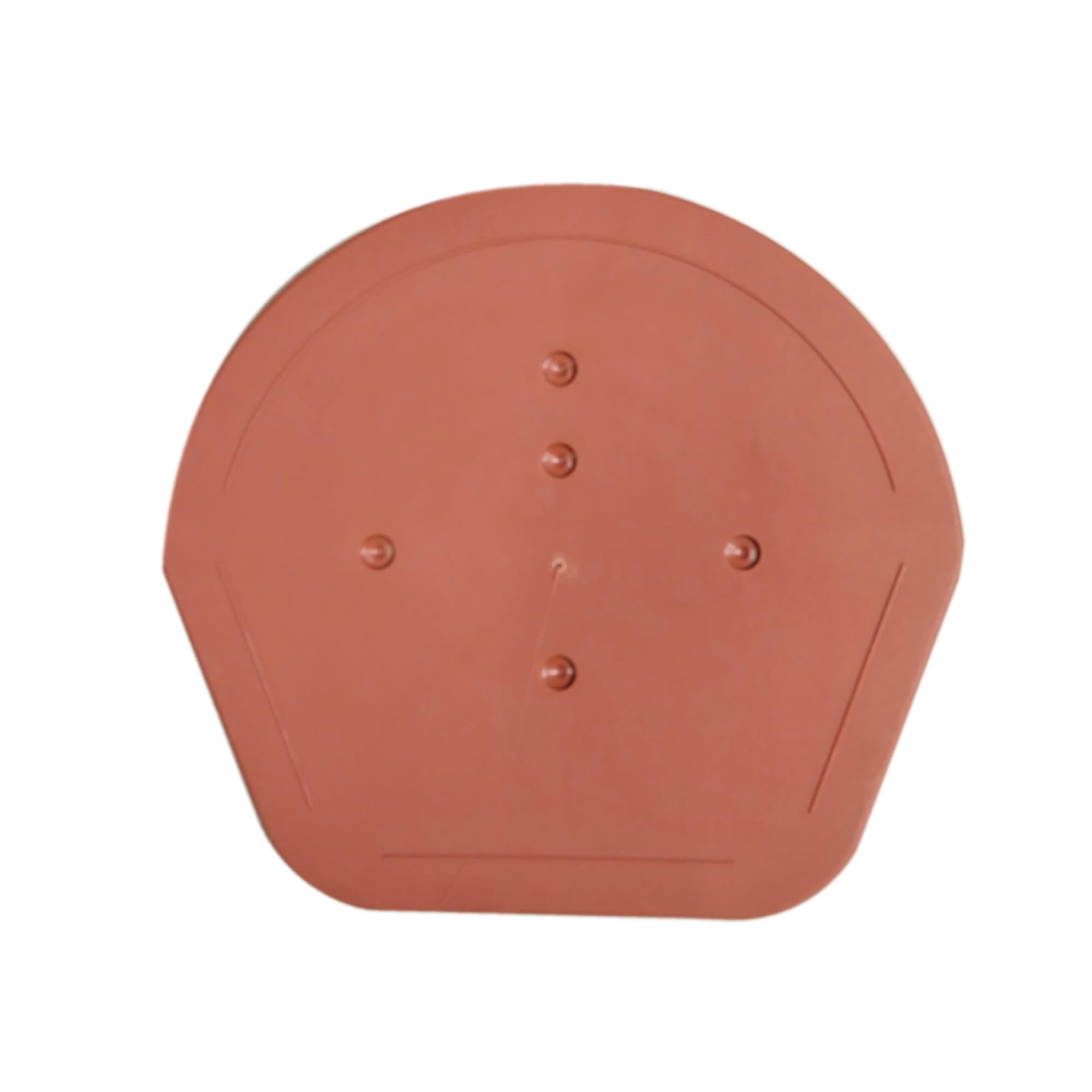 Teracotta Domed Dry Verge Roof Edging end Cap - 10x9.5x2 Inch Dry Verge Unit Gable Roof Mortar Free (Teracotta)
