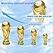 UOJ 2022 World Cup Trophy Replica, Resin Football Soccer Collectibles, Sports Fan Trophy, Gold Sports Award Decorations for Bedroom Office Desktop(8.2 Inch)
