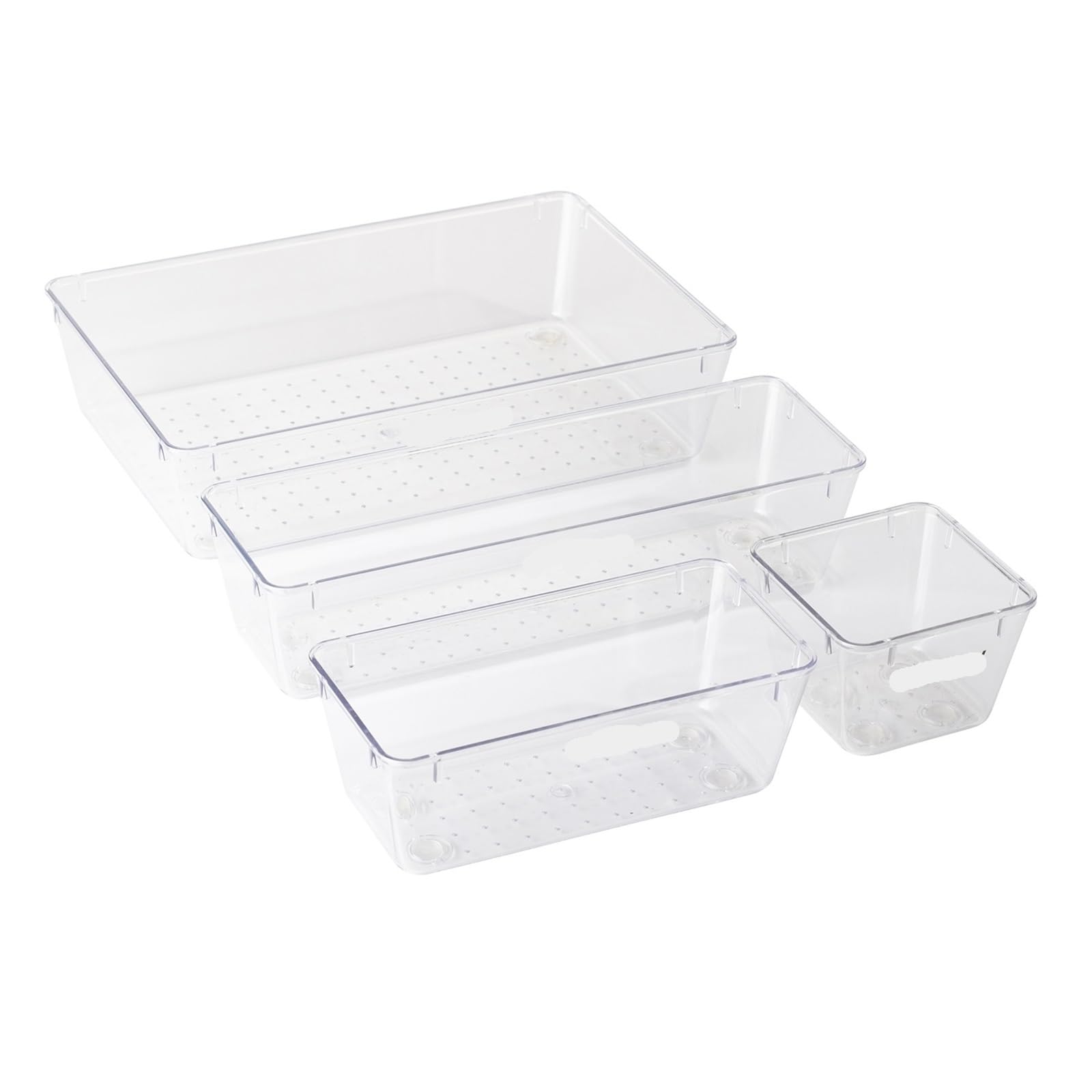 ZHSOAO 4 Pcs Makeup Make up Kitchen Underwear Organizer Dividers Drawer Storage for Bras, Socks, Underwear