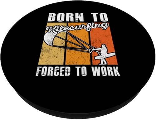 Miniatura 2 de Kitesurf but forced to work Water Sports Kitesurfing PopSockets Standard PopGrip