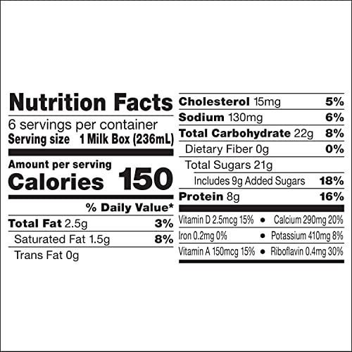 Horizon Organic Shelf-Stable 1% Lowfat Milk Boxes With Dha Omega-3, Vanilla, 8 Oz, 6 Count (Pack Of 3) #TOP3