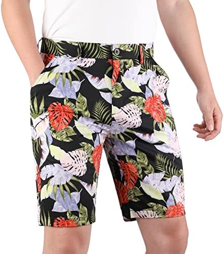 BOSREROY Crazy Golf Shorts 9 inch Inseam Stylish with 4 Deep Pockets Patterned Golf Shorts Lightweight & Breathable