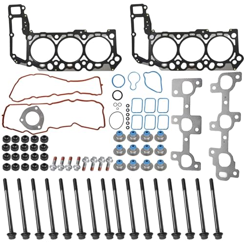 Image of labwork Engine Cylinder Head Gasket Head Bolt Set HS26229PT-1 Replacement for Dakota 2005-2010 Replacement for Nitro 2007-2011 3.7L