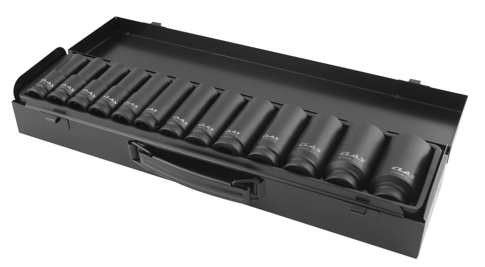 Coffret 13 douilles longues choc 6 pans 10-30mm 1/2" Cr-Mo - OS 3130 - CLAS Equipements