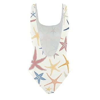 susiyo Womens One Piece Swimsuit Summer Colorful Starfish
