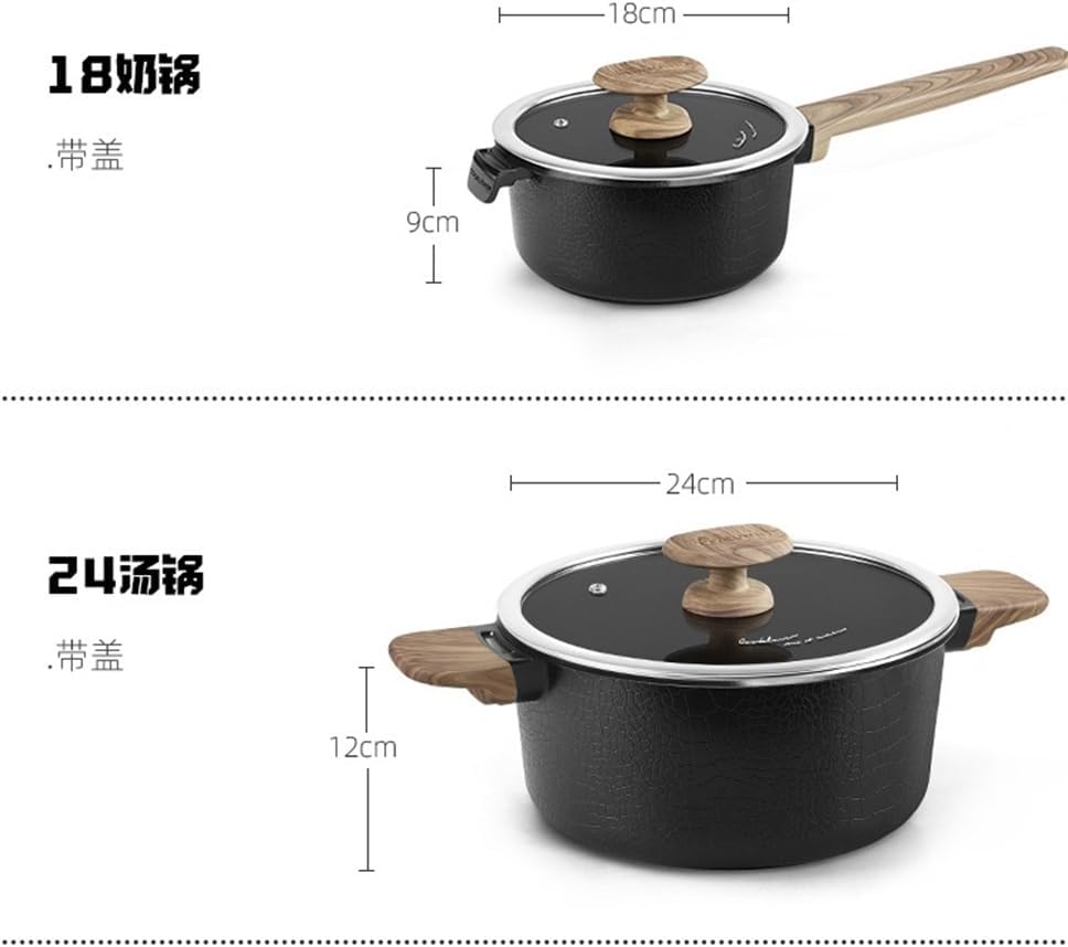 Non Stick Pan, Round Fried Milk Pan, Soup Pot, Five Piece Set Of Pot Tools