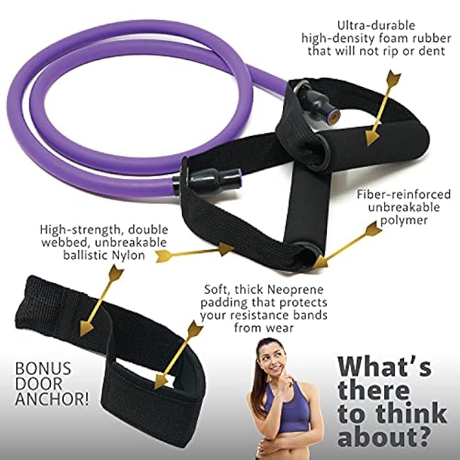 Resistance Bands Set for Men, Women, Exercise & Workout. Fitness Bands for Leg & Bicep Work. Workout Bands for Working Out. Stretch Bands for Physical Therapy. Strength Bands. Elastic Weight Training.