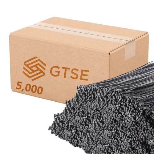 GTSE 12 Inch Black Zip Ties, 5,000 Bulk Pack, 50lb Strength, UV Resistant Long Nylon Cable Ties, Self-Locking 12" Tie Wraps
