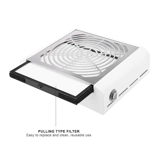 Miniatura 4 de Colector de succión de polvo para arte de uñas, colector de polvo al vacío de uñas de 40 W, potente extractor de polvo de uñas, máquina de