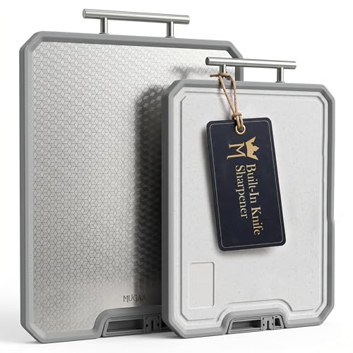 Tabla de cortar de acero inoxidable MUGAA 17.7x12.6" miniatura 1