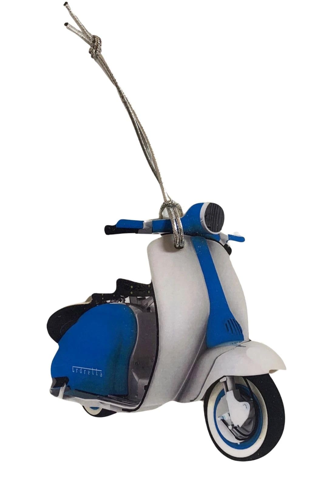 Blue Retro Scooter Christmas Tree Decoration - Vintage Scooter Tree Decorations MS7-D