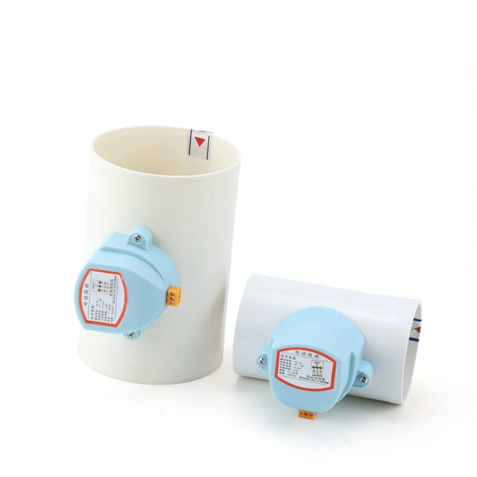 Válvula de retención amortiguador de aire 75mm 220V para tubería de ventilación HVAC
