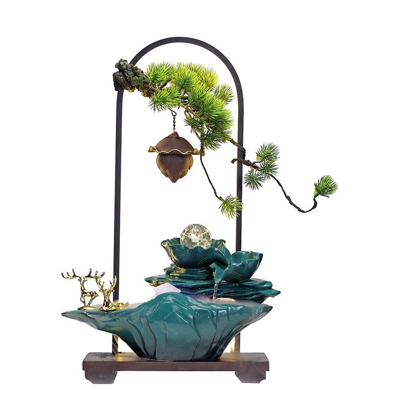 Fontaine à eau de bureau Alpine modèle A avec cascade et roue en circulation