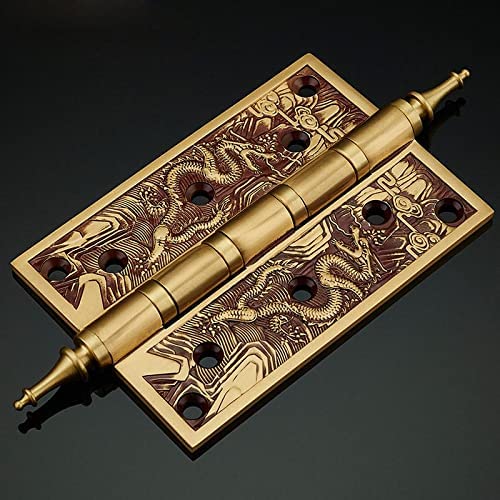 Charnière en laiton antique 5 pouces pour porte d'armoire néoclassique
