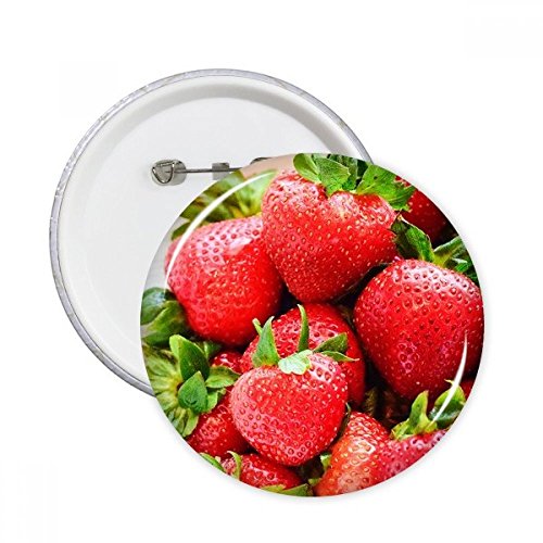 Cadeau de fraise rouge sous forme de badge rond pour un anniversaire
