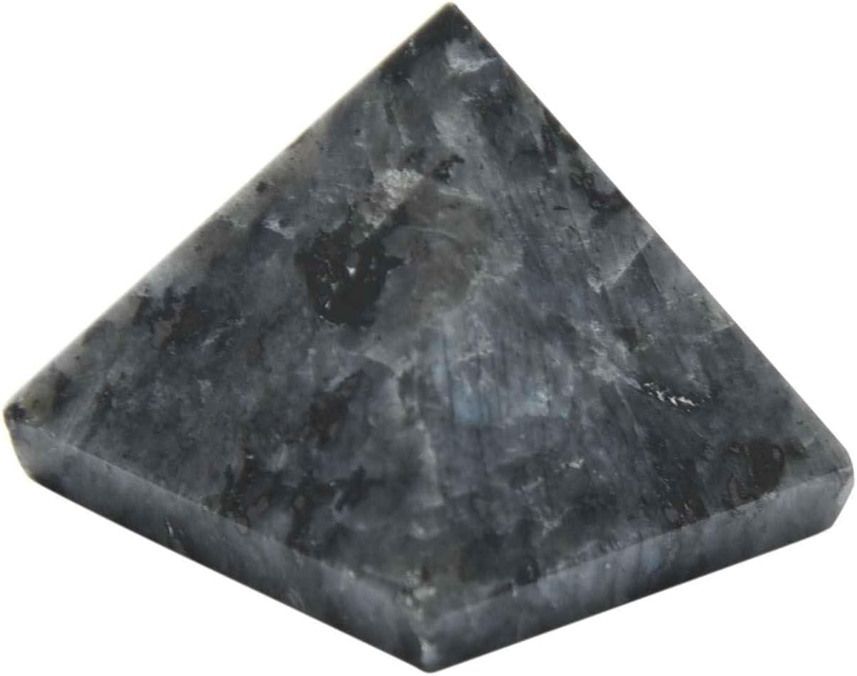 Blessfull Healing Reiki Crystal Larvikite Pyramid - (1 pcs)