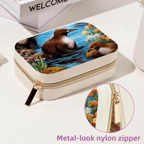 Boîte à bijoux spacieuse double couche pour éviter les colliers emmêlés