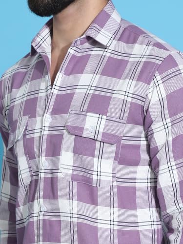 Image of Indian Needle Men's Checkered Regular Fit Shirts