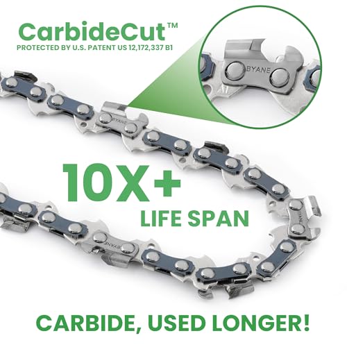 BYANE 20-Inch Carbide Chainsaw Chain