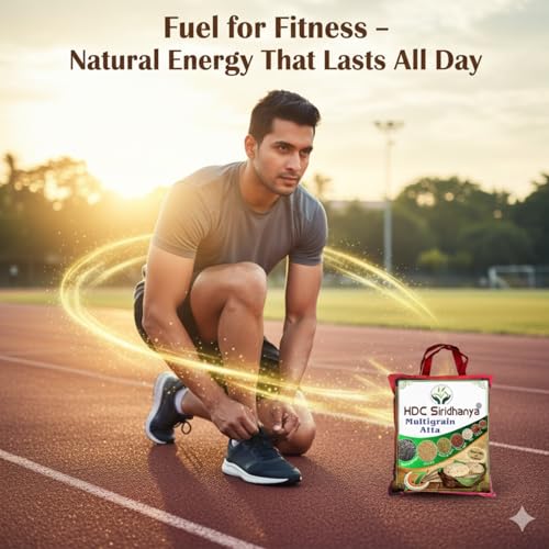 Image of HDC Siridhanya Multigrain Atta | Natural 7 Grain Millet Flour Blend - High Protein & Low GI Healthy Atta for Diabetic & Fitness Diet | Unpolished Pure Mix Flour (3.7kg)