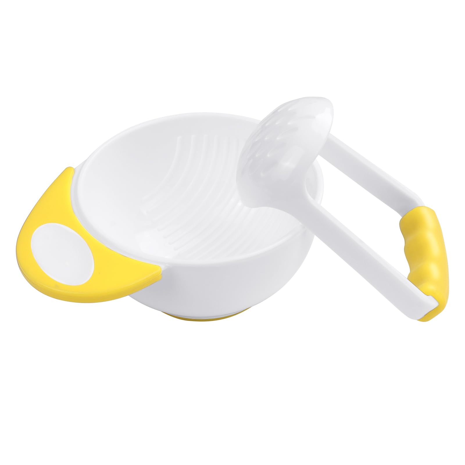 AOOHA Baby Food Mash Bowl,Mashing Bowl Baby,Non Slip Food Bowl with Handle,for Making Handmade Fruit Vegetable for Babies