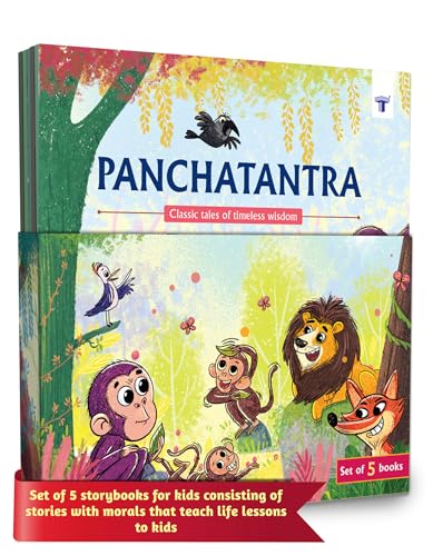 Image of Panchatantra Stories | Bedtime Moral Story Books for Kids in English | Traditional Stories | Panchatantra Tales for 5 to 10 Years Old | Picture Story Books | Set of 5 Books
