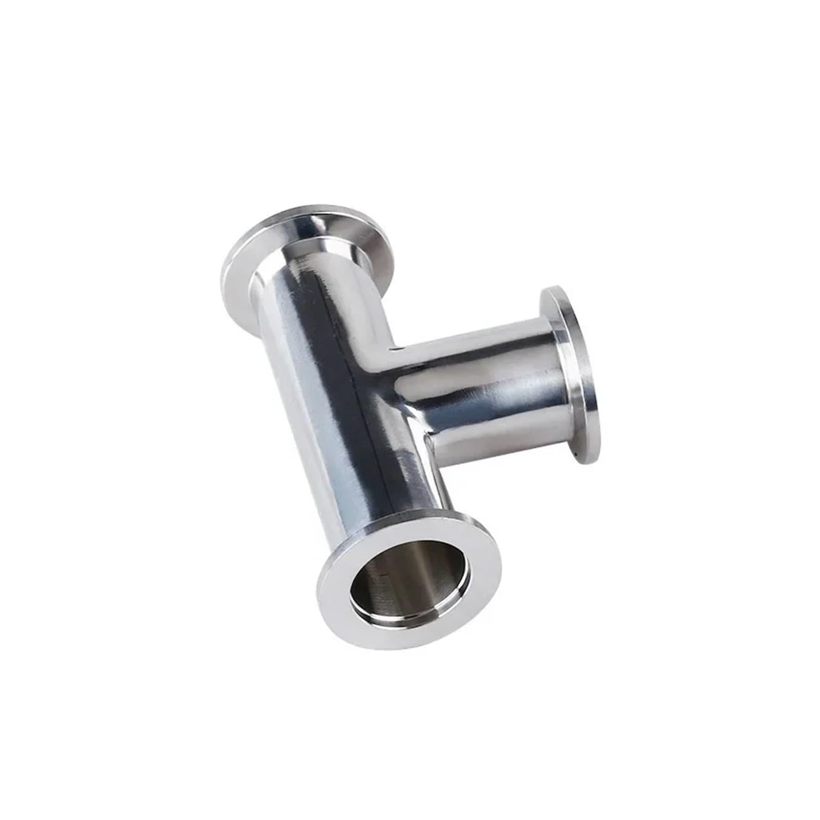 KF16 KF25 KF40 KF50 304 Stainless Steel KF Vacuum Ferrule Tee Pipe Fitting Fit Tri Clamp(KF16)