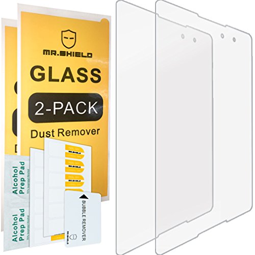 [2-PACK]-Mr.Shield Designed For ASUS ZenPad Z8 / ZenPad 3 8.0 [Will NOT for ZenPad Z8S] [Tempered Glass] Screen Protector [0.3mm Ultra Thin 9H Hardness 2.5D Round Edge] with Lifetime Replacement