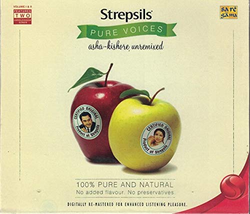 Strepsils Pure Voices... Asha-Kishore unremixed Vol.1 & vol.2 (Brand New 2 Disc Audio Cd Set, Released By SaReGaMa/RPG)