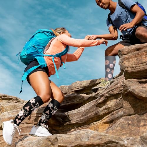 Image of COOLOVER Copper Compression Socks for Women and Men(6 Pairs)-Best Support for Running, Athletic, Travel