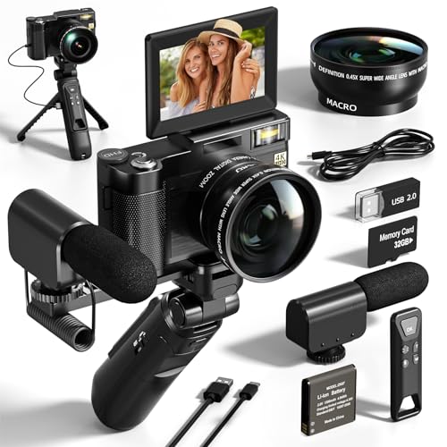 Cámara digital 48MP con video 4K y pantalla abatible negra miniatura 1