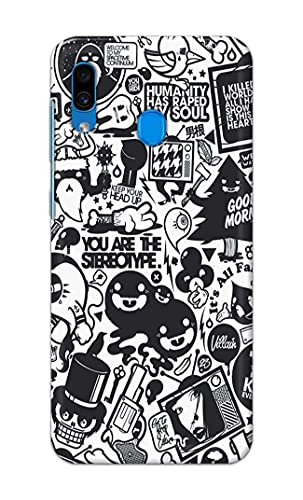 Image of Printed Hard Back Cover Case for Samsung Galaxy A20 | Samsung Galaxy M10s Back Cover (Mixed Cartoon) -702