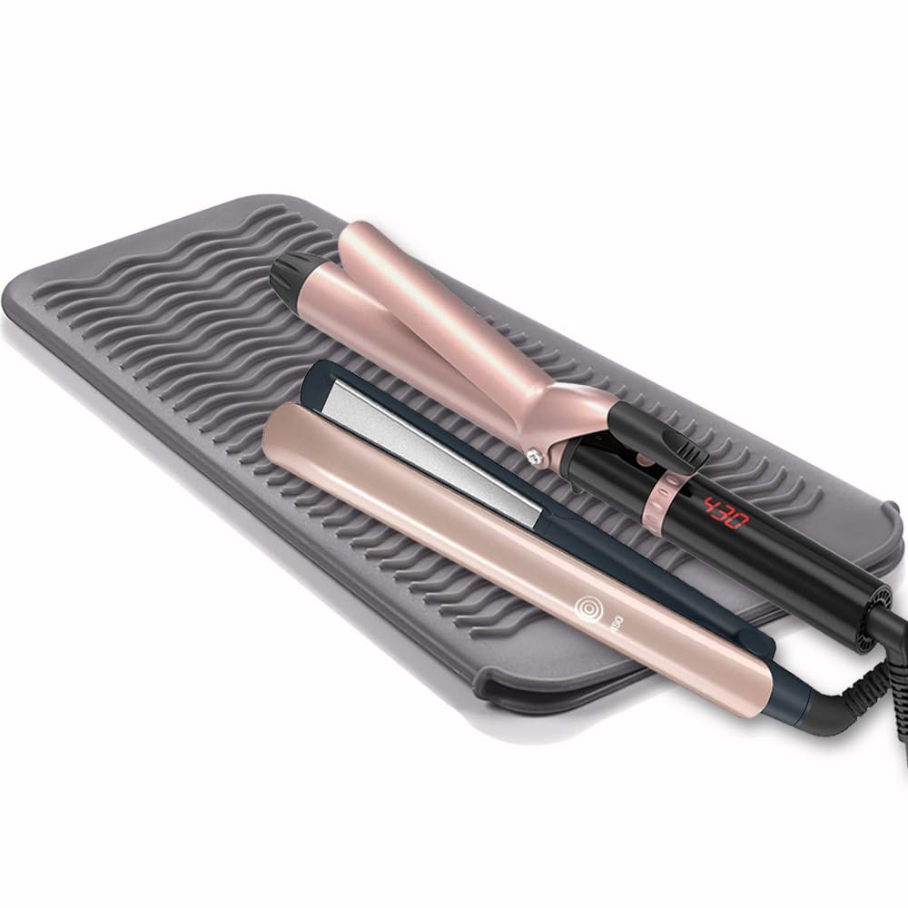 Amazon | ヘアアイロンポーチ 耐熱収納ケース シリコン耐熱パッド付き