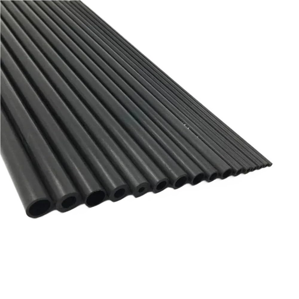 4 sztuki rur z włókna węglowego o długości 500 mm, lekkie, puste rury do samolotów i quadrocopterów(5x2.5mm)