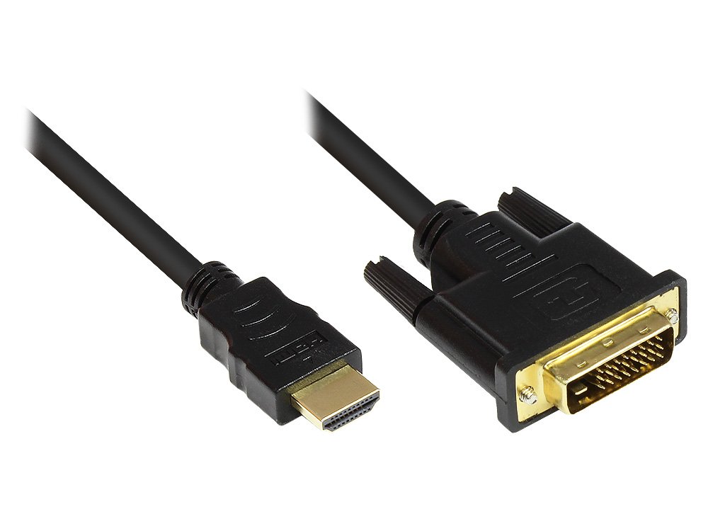 ALCASA 5 m HDMI/DVI-D 5 m HDMI DVI-D schwarz