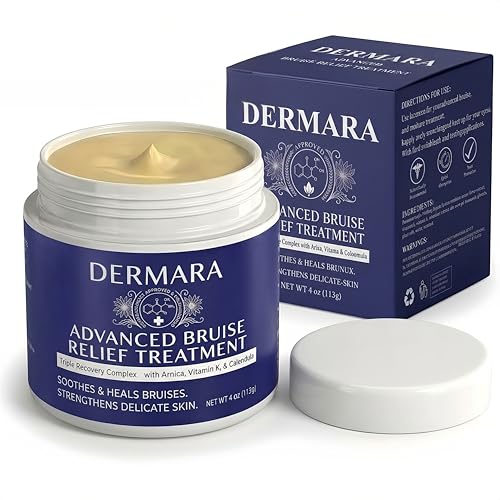 Dermara Bruise Cream Arnica & Vitamin K Cream for Seniors with Thin Skin - Enhanced with Vitamin C & E for Skin Renewal - 4 Oz (1PC)