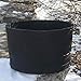 RTS Companies Inc Home Accents Polyethylene Whiskey Barrel Planter for Indoor or Outdoor Gardening, Black Color 1-Pack
