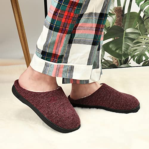 DL Women's Memory Foam Slippers Cozy Indoor Outdoor Warm Flannel Lining Size 5-12 Purple Blue Pink Grey Navy Black