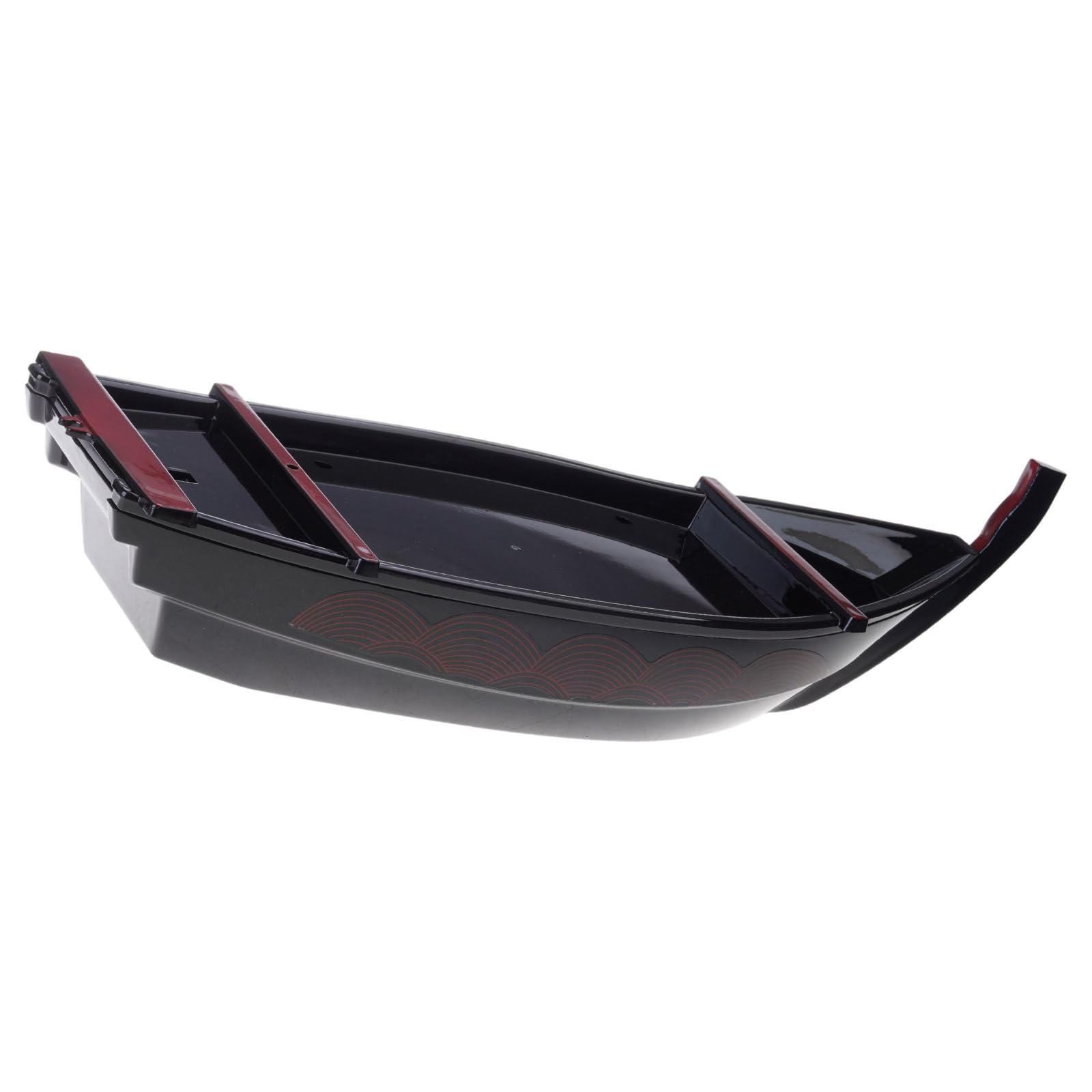 MICFENY Ship Shape Sushi Plate Sashimi Serving Tray Creative Food Display Plate Texture for Home and Restaurant Use