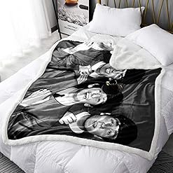 YLFC Couverture imprimée Groupe Rock Britannique Fleece Bed Throws The Beatles Blanket Pionnier du Heavy Metal Fuzzy Blanket Épais Doux Grand Cosy Grey Knitted Fleece Blankets 150x200cm - Les Beatles, Paul McCartney, John Lennon, RIngo Starr, George Harrison YLFC Couverture imprimée Groupe Rock Britannique Fleece Bed Throws The Beatles Blanket Pionnier du Heavy Metal Fuzzy Blanket Épais Doux Grand Cosy Grey Knitted Fleece Blankets 150x200cm – Image 2