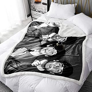 YLFC Couverture imprimée Groupe Rock Britannique Fleece Bed Throws The Beatles Blanket Pionnier du Heavy Metal Fuzzy Blanket Épais Doux Grand Cosy Grey Knitted Fleece Blankets 150x200cm - Les Beatles, Paul McCartney, John Lennon, RIngo Starr, George Harrison YLFC Couverture imprimée Groupe Rock Britannique Fleece Bed Throws The Beatles Blanket Pionnier du Heavy Metal Fuzzy Blanket Épais Doux Grand Cosy Grey Knitted Fleece Blankets 150x200cm – Image 2