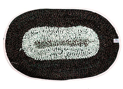 Image of Heart Home Cotton Indoor Doormat Dirts Trapper Mat Bath Door Mat Machine Washable for Porch /Kitchen /Bathroom /Laundry Room - Pack of 2 (Multicolor), Standard (HS39HEARTH022065)