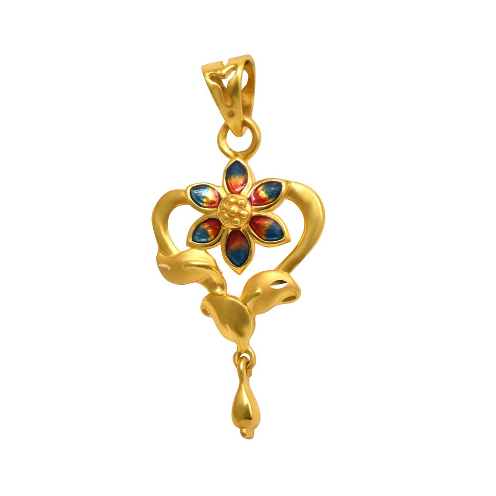 joyalukkas Impress Collection 22k Yellow Gold Pendant-picture-31